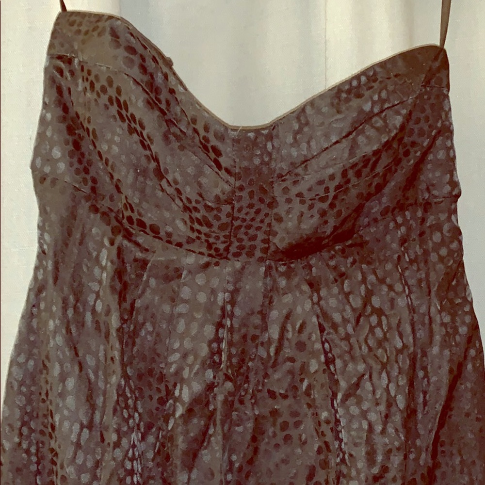 White House Black Market Strapless black dress